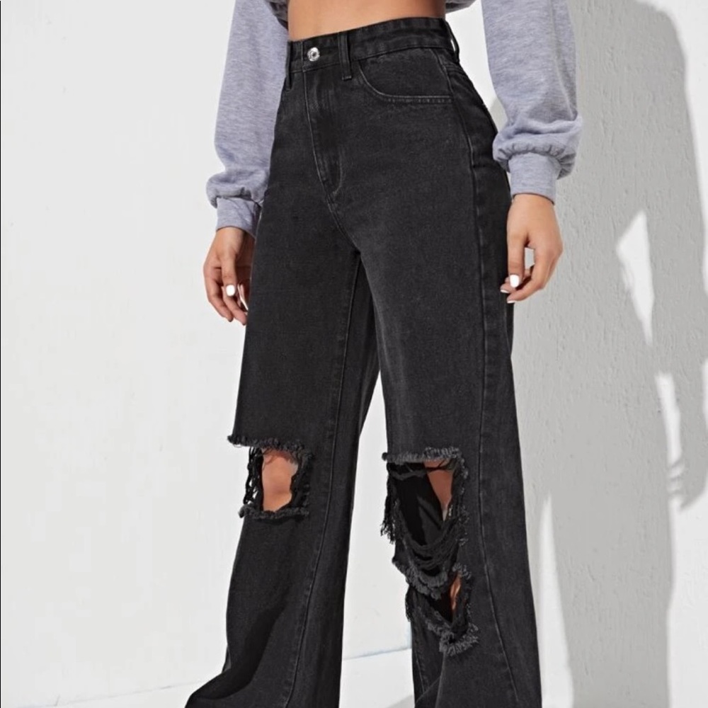 Unworn black jeans